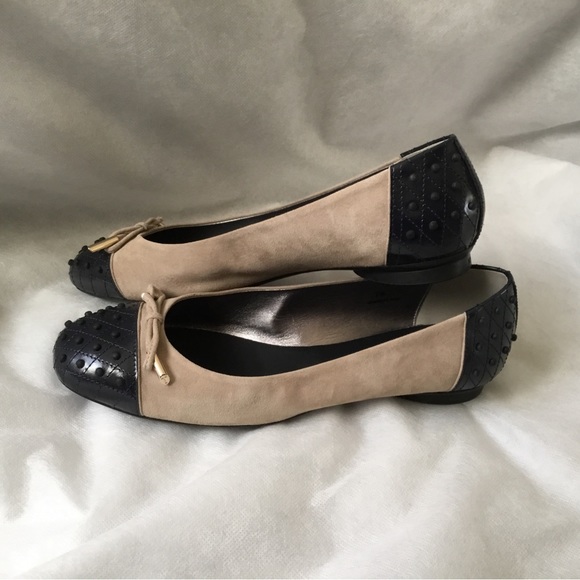 Tod’s Dew Two-Tone Ballet Flat, Size 8 - Picture 3 of 10